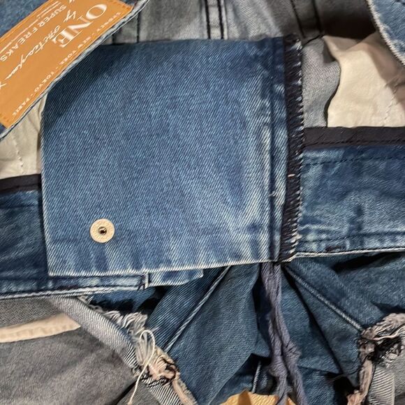 NWOT One Teaspoon Vixen Superfreaks Lace Up Low Waist Denim Shorts Festival 26 - Picture 9 of 13